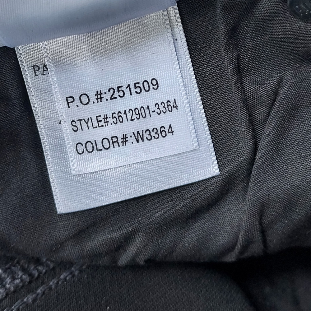 Paige Anessa Wide Leg Denim Jean Size 31 Ankle Black Coated - Picture 14 of 15
